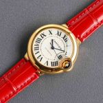 Cartier 18K Gold 28/33/36MM for Your Choice Imported Movement Gold Bezel Watch fake cartier writing instruments